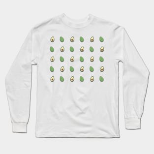 Avocado - Pattern Long Sleeve T-Shirt